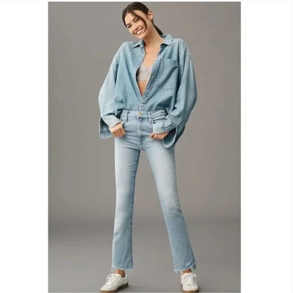 MOTHER THE INSIDER CROP STEP FRAY IN LIMITED EDITION SIZE 32 - Picture 2 of 12
